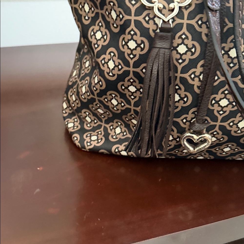 Brighton Black and Tan Patterned Tote - Picture 2 of 7